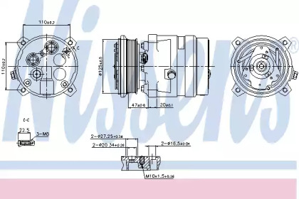 Кондиционер NISSENS для ALFA ROMEO 146 (930_) 1.9 TD (930.B4A)