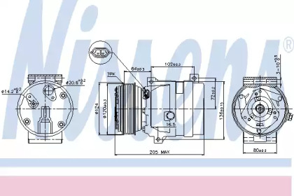 Компрессор/детали NISSENS для NISSAN INTERSTAR Фургон (X70) dCi 120