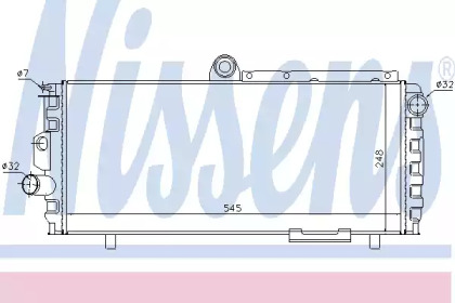 Водяной / масляный радиатор NISSENS для ALFA ROMEO ALFASUD (901_) 1.2 ti