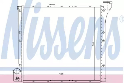 Водяной / масляный радиатор NISSENS для VW LT 40-55 I c бортовой платформой/ходовая часть (293-909) 2.4 D