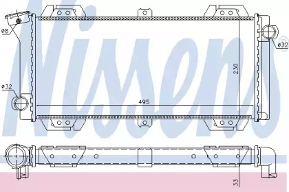 Водяной радиатор NISSENS для FORD FIESTA I (GFBT) 0.9