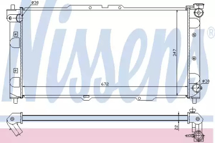 Водяной / масляный радиатор NISSENS для MAZDA 323 F V (BA) 1.5 16V