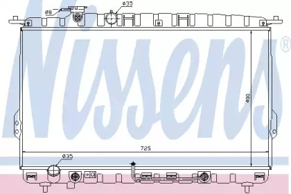 Водяной / масляный радиатор NISSENS для KIA OPIRUS (GH) 3.0 GH300