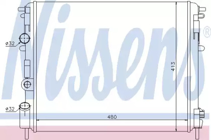 Водяной радиатор NISSENS для NISSAN KUBISTAR (X76) 1.6 16V