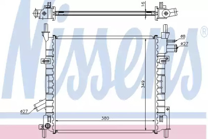 Водяной радиатор NISSENS для FORD STREET KA (RL2) 1.6
