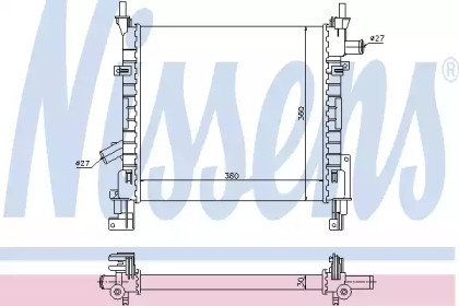 Водяной радиатор NISSENS для FORD STREET KA (RL2) 1.6