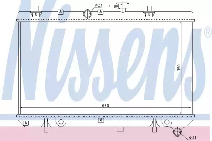 Водяной / масляный радиатор NISSENS для KIA RIO универсал (DC) 1.3