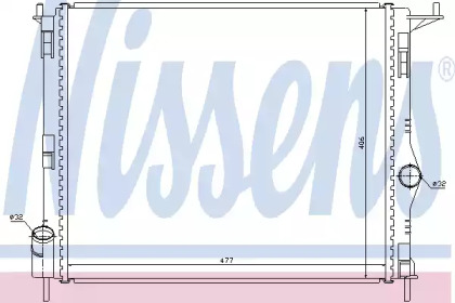 Водяной / масляный радиатор NISSENS для DACIA LOGAN EXPRESS (FS_) 1.6