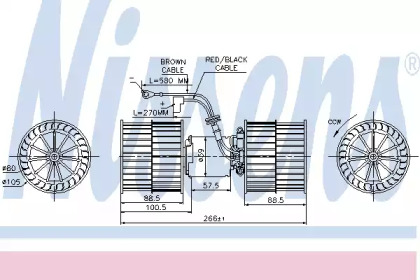 Отопление и вентиляция NISSENS для FORD ESCORT IV Turnier (AWF, AVF) 1.6 D