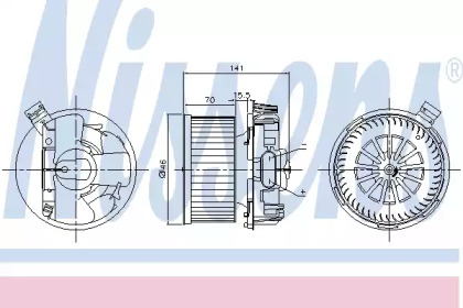 Отопление и вентиляция NISSENS для NISSAN MICRA C+C III (K12) 1.4 16V
