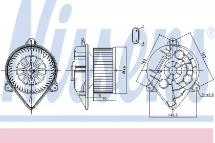 Отопление и вентиляция NISSENS для NISSAN PRIMASTAR Фургон (X83) 2.0
