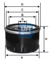 Интервал регулировки UFI для KIA SHUMA (FB) 1.8 i 16V