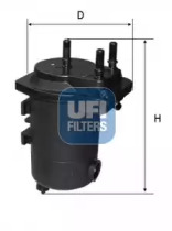 Топливный фильтр UFI для NISSAN NOTE (E11, NE11) 1.5 dCi
