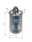 Топливный фильтр/ корпус UFI для VW BORA Variant (1J6) 1.9 TDI 4motion