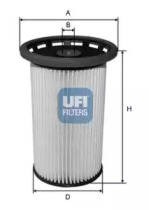 Топливный фильтр UFI для PORSCHE CAYENNE (92A) 3.0 Diesel