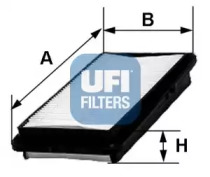 Воздушный фильтр UFI для HONDA CONCERTO (HW, MA) 1.6 i 16V