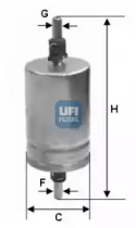 Топливный фильтр UFI для VW CADDY II Variant (9K9B) 1.4