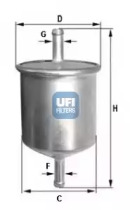 Запчасти для ТО UFI для NISSAN PRAIRIE (M10, NM10) 1.5 S (M10)