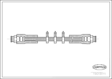 тормозные шланги CORTECO для ALFA ROMEO 164 (164_) 2.5 TD (164.A1A)