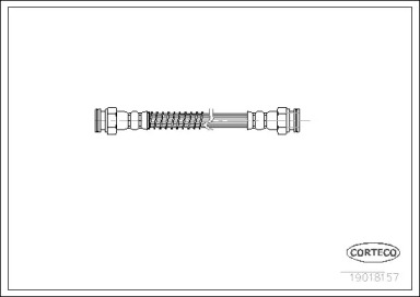 тормозные шланги CORTECO для PEUGEOT 205 I (741A/C) 1.7 Diesel