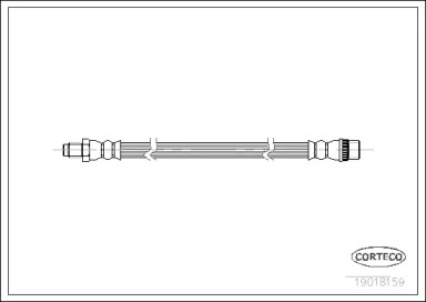 тормозные шланги CORTECO для PEUGEOT 405 I (15B) 1.8 Turbo Diesel