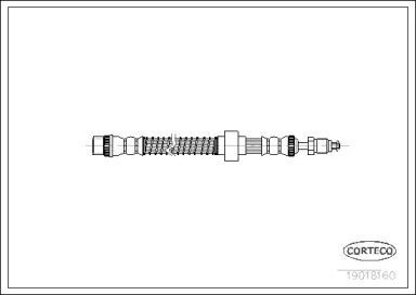 тормозные шланги CORTECO для PEUGEOT 405 I (15B) 1.8 Turbo Diesel