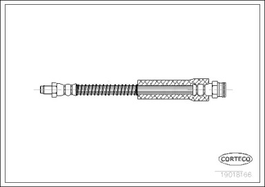 тормозные шланги CORTECO для PEUGEOT 205 I (741A/C) 1.7 Diesel