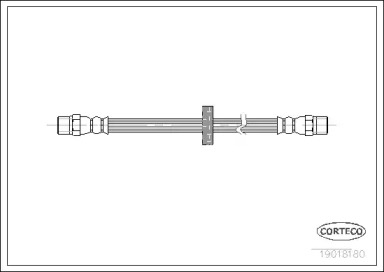 тормозные шланги CORTECO для VW GOLF II (19E, 1G1) 1.8 GTI 16V
