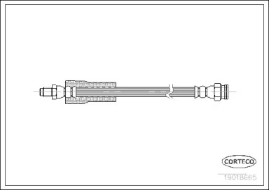 тормозные шланги CORTECO для PEUGEOT 305 II Break (581E) 1.9 Diesel