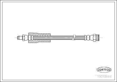 тормозные шланги CORTECO для PEUGEOT 305 II Break (581E) 1.9 Diesel