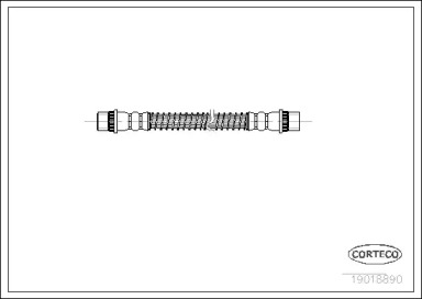 тормозные шланги CORTECO для PEUGEOT 405 I (15B) 1.8 Turbo Diesel