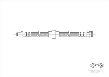 тормозные шланги CORTECO для PEUGEOT 205 I (741A/C) 1.7 Diesel