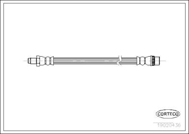 тормозные шланги CORTECO для RENAULT RAPID Фургон (F40_, G40_) 1.4 (F402)
