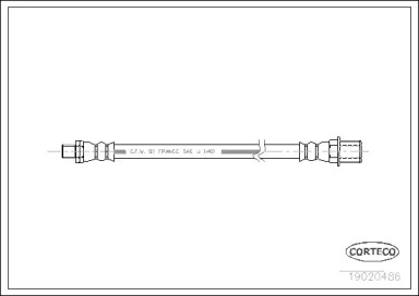 Тормоза CORTECO для PEUGEOT J9 автобус 2.3 D