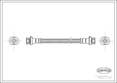 тормозные шланги CORTECO для NISSAN BLUEBIRD (U11) 2.0 i