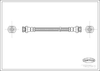 тормозные шланги CORTECO для MITSUBISHI SPACE WAGON (D0_V/W) 2.0 4WD (D08W)