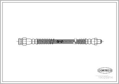 тормозные шланги CORTECO для MITSUBISHI COLT I (A15_A) 1.4 Turbo (A152A)