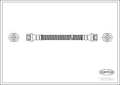 тормозные шланги CORTECO для MITSUBISHI SPACE WAGON (D0_V/W) 2.0 4WD (D08W)