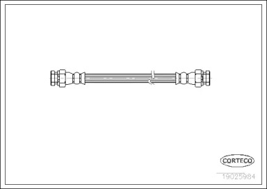 тормозные шланги CORTECO для NISSAN SUNNY I (B11) 1.7 D