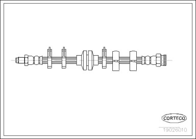 тормозные шланги CORTECO для ALFA ROMEO 146 (930_) 1.9 TD (930.B4A)