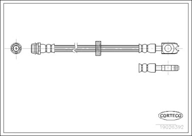 тормозные шланги CORTECO для VW BORA Variant (1J6) 1.4 16V