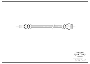 тормозные шланги CORTECO для PEUGEOT BOXER автобус (244, Z_) 2.2 HDi