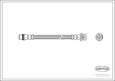 тормозные шланги CORTECO для RENAULT KANGOO (KC0/1_) 1.4 (KC0C, KC0H, KC0B, KC0M)