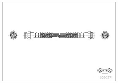 тормозные шланги CORTECO для MITSUBISHI SPACE WAGON (D0_V/W) 2.0 4WD (D08W)
