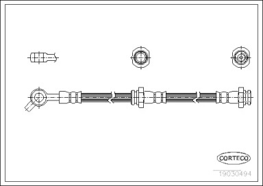 тормозные шланги CORTECO для NISSAN VANETTE Фургон (C22) 1.5