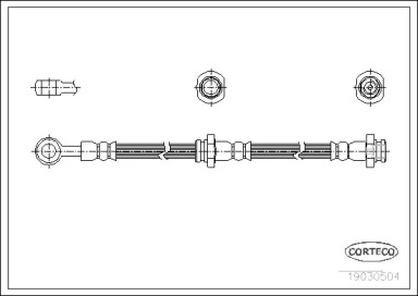 тормозные шланги CORTECO для NISSAN PRAIRIE (M10, NM10) 1.8 SGL (M10)