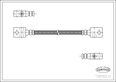 Тормоза CORTECO для NISSAN PATROL III/1 Station Wagon (W160) 3.2 D (W160)