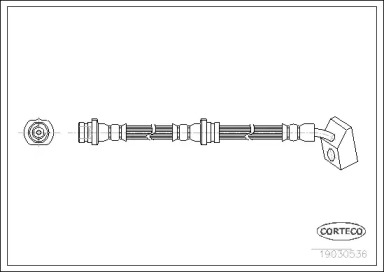 тормозные шланги CORTECO для NISSAN BLUEBIRD Station Wagon (WU11) 2.0 D