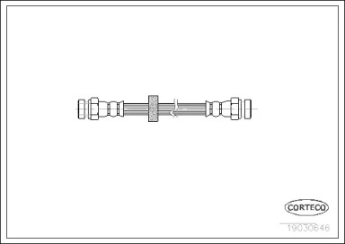 тормозные шланги CORTECO для VW CADDY II Variant (9K9B) 1.9 D