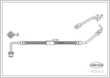 тормозные шланги CORTECO для FORD TRANSIT Фургон (E_ _) 2.5 TD (EAS, EAL)